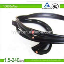 Black TUV PV1-F DC Twin Solar Panel Cable